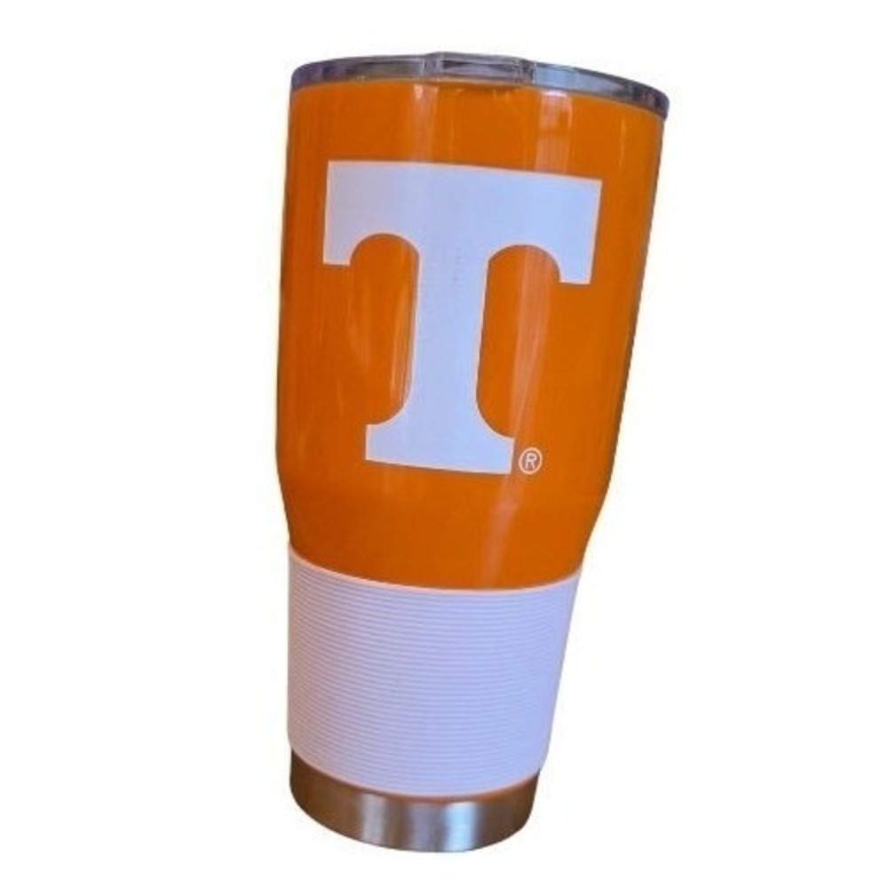 Tennessee Volunteers NCAA 30oz Stainless Steel Tumbler Orange White Power T Logo